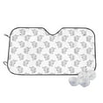 thumbnail image 2 of Lsque Turtle Car Windshield Sun Shade | Accordion Folding Style Auto Shade for Car Truck SUV Van | Blocks UV Rays Sun Visor Protector | Small, 2 of 7