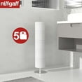 thumbnail image 6 of NIFFGAFF Brushed Nickel Toilet Paper Holder Stand for Bathroom Toilet Paper Storage,Stainless Steel Freestanding Toilet Paper Holder with Shelf, Fashion Bathroom Toilet Paper Roll Holder Stand, 6 of 8