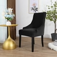 thumbnail image 4 of Housse de Chaise Douce Confortable Détachable Extensible Réutilisable Décorative Durable pour Salle à Manger Housse de Siège Anti-Poussière Fournitures Ménagères, 4 of 8