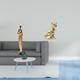thumbnail image 2 of Estatuas de mujeres, esculturas africanas, figura de gato, adorno de resina cerámica con finos tallados, ideal para coleccionar, decoración de estante, 2 of 8