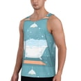 thumbnail image 2 of Goofa Bathtub with Soap Bubbles Pattern Men's Workout Tank Top Slim-Fit Tank Quick Dry Fit Muscle Tank Top Beach Tank Top Bodybuilding Sleeveless T Shirt-XX-Large, 2 of 7