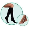Stockings Soft, model: 2002, Thigh, Regular, color: Chocolate, Full Foot, Silicone Border, size: IV
