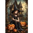 thumbnail image 2 of Hilo Algodón Ecológico Bordado Punto Cruz Niña Halloween Con 11CT 40x60cm, 2 of 8