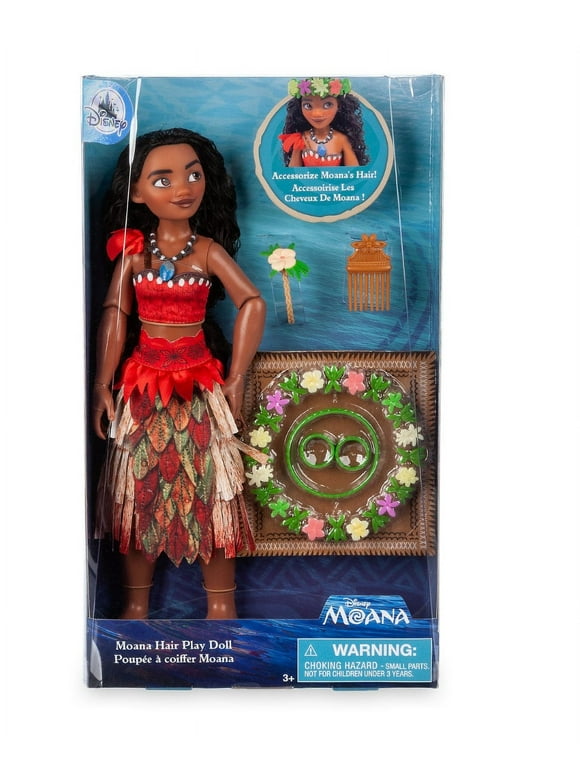 Disney Store Princess Moana Hair Play Doll New with Box