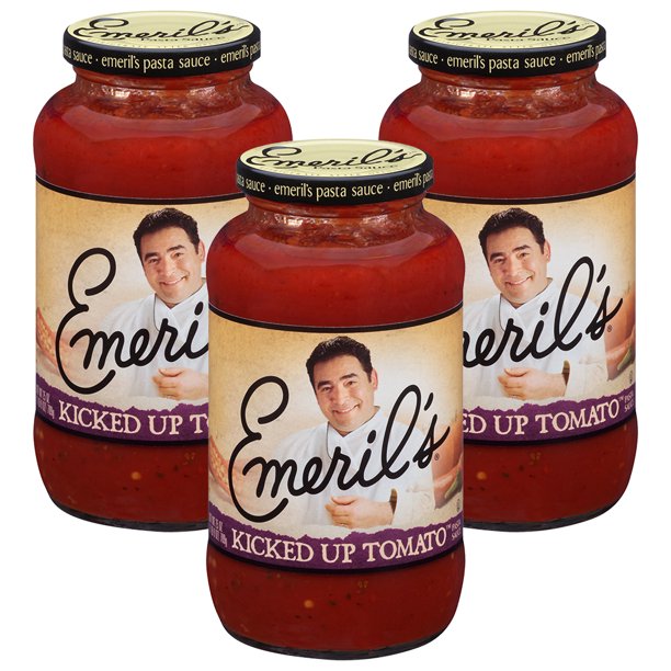 3 Pack Emeril S Kicked Up Tomato Sauce 25 Oz Walmart Com Walmart Com