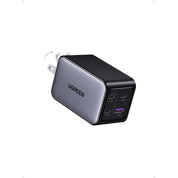 UGREEN Nexode X5 65W Cargador 4 Puertos USB C y USB A, GAN Carga Rápido Compatible con iPhone 16/15/