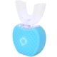 thumbnail image 2 of Cepillo de dientes eléctrico UShape para blanquear los dientes, cepillo de dientes de masaje automático de silicona para el cuidado bucal (azul), 2 of 5