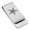 Silver, variant on Stainless Steel Masonic Blazing Eastern Star Symbol Classic Slim Money Clip Credit Card Holder