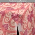 thumbnail image 4 of Romantic Dog Crate Cover, Flowers Hearts Valentines Celebration Birthday Lovers Twiggy Branches, Easy to Use Pet Kennel Cover for Dogs, 35" x 23" x 27", Coral Pale Peach Pink, by Ambesonne, 4 of 6