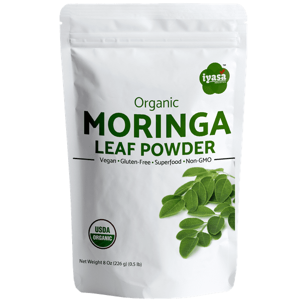 Premium Usda Organic Moringa Leaf Powder Moringa Oleifera Raw Superfood And Multi Vitamin Rich Energy Booster Resealable Pouch 8 Oz 226 Gm Walmart Com