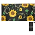 thumbnail image 2 of Dreamtimes Sunflower Beach Towel Quick Dry Absorbent Bath Towels Sandproof Lightweight Towel for Gym Yoga Sports Swimming 31x71in, 2 of 7