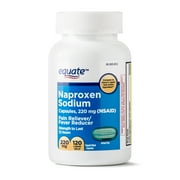 Equate Pain Relief Naproxen Sodium Gelcaps, 220 mg, 120 Count