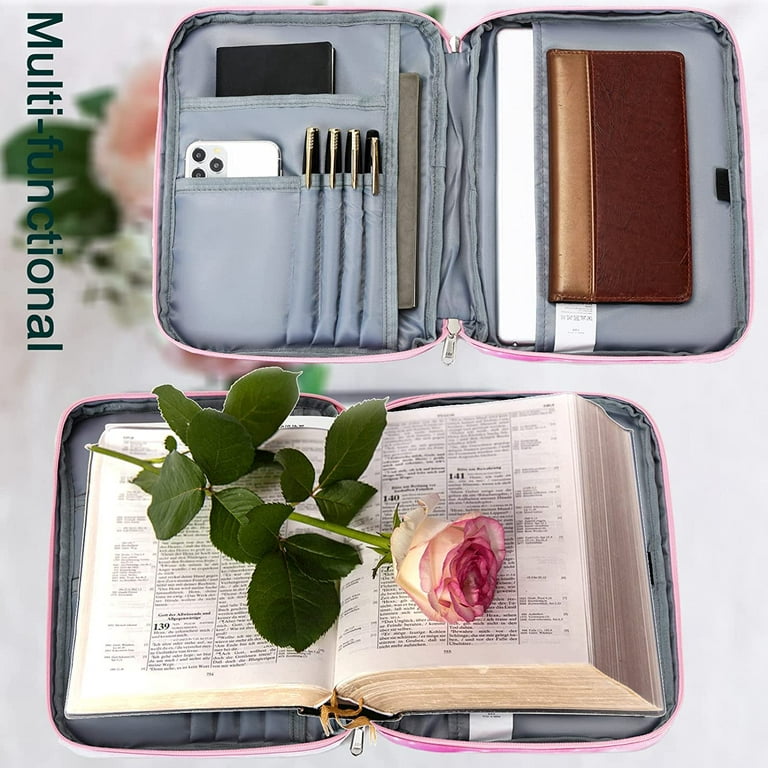 Bible Covers Bible Case For Women Girls Bible Book Carrying Bag Kids Scripture  Case Bag Bible Protective With Handle Pockets Zippered Pocket