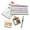 8-color paint box+12 color paint+drawing book+fountain pen, variant on Tobios Watercolor Set, Tobios Mini Watercolor Kit, Pocket Artist Water color Travel Set, For Artists, Beginners & Painting Enthusiasts(8Wood Grids 12Watercolors)