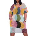 thumbnail image 1 of Vestido de bolsillo suelto Moods & Moons, vestidos elegantes de tallas grandes, vestido de fiesta de noche, vestido para embarazadas, 1 of 7