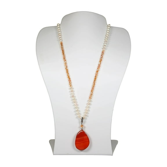MGR! My Gems Rock Orange Freshwater Pearl Pendant Necklace, 1 Count