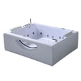 thumbnail image 2 of Whirlpool Bathtub white 70″ X 56.8″ hot tub double pump – Bali, 2 of 5