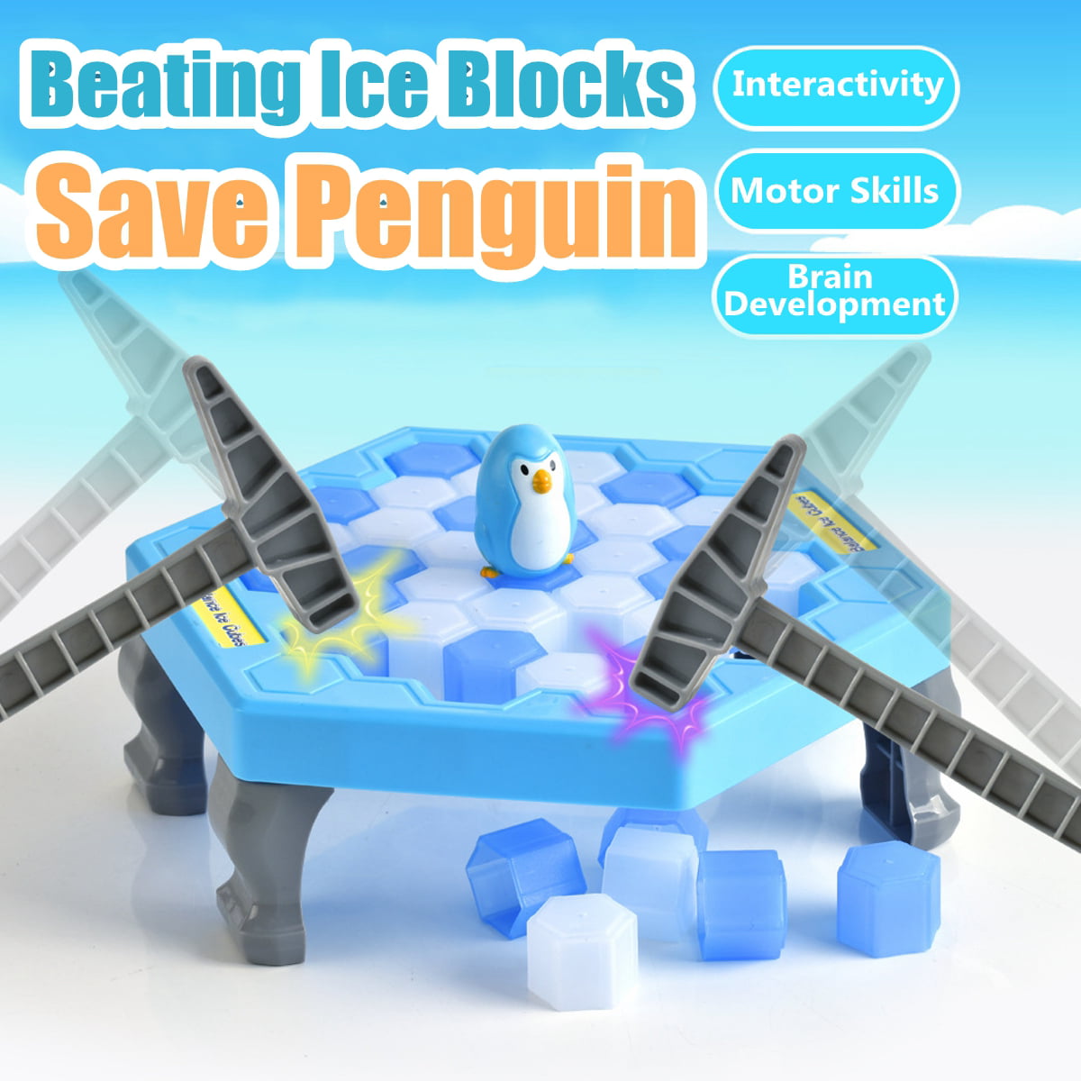 Compare to The Trouble Game Fun ICY Family Game Little Treasures Penguin Popin and Droping 3D Board Game