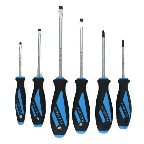 Witte Maxx Slotted and Phillips Screwdriver Set, 6 Pieces