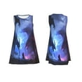 thumbnail image 7 of Balery Red And Blue Fire Dragon Pattern Women’s Summer Dresses – Loose Sleeveless Sundress, Casual and Comfortable Beach Dress for Hot Days, 7 of 7