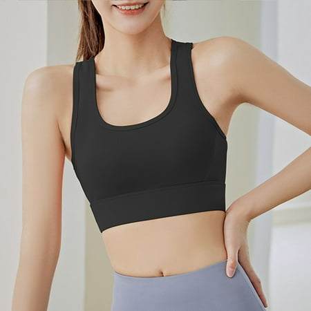 

Qepwscx Padded Sports Bra For Women Sports Bras For Women Plus Size Women s Breasted Back Women s Running Fitness Yoga High Strength Shock-Proof Beauty Back Bra Sports Underwear Clearance