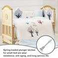 thumbnail image 4 of HEALEEP 4Pcs Metal Latch Iron Spring Bolt Sturdy Furniture Accessories Easy Installation, 4 of 8
