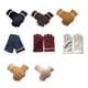 thumbnail image 4 of Minnieouse 1 par de guantes de felpa deportivos elásticos suaves para invierno, senderismo, ciclismo, equitación, manoplas cálidas portátiles, equipo de guantes y mitones Caqui Minnieouse AP013933-07, 4 of 6