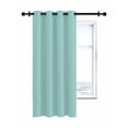 thumbnail image 7 of Solid Color Thermal Insulated Blackout Curtains for Bedroom 45 Length Light Cyan Room Darkening Curtain 1 Panel Grommet Window Curtain Drape for Living Room Nursery Room, 7 of 7