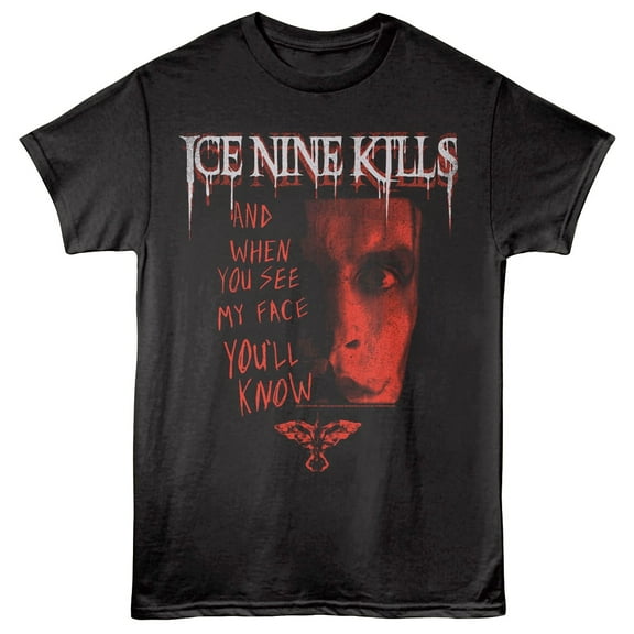 Ice Nine Kills The Crow When You See my Face Men's T Shirt (Black, Adult3XL)