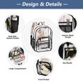 thumbnail image 5 of PVC Transparent Backpacks Clear Backpack for Travel and Outings Cute Llittle Deer, 5 of 7