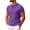Purple_#02, variant on Sewkxo Crewneck Tshirts Men Plain T Shirts Relaxed Fit Basic Tees Soft,White 2XL