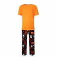 thumbnail image 3 of Odeerbi Matching Family Halloween Pajamas Sets Halloween Printed Family Outfits Sets 2025 Casual Short Sleeve Top with Bottom Home Wear Loungewear Sleepwear Jammies for Dad, 3 of 6