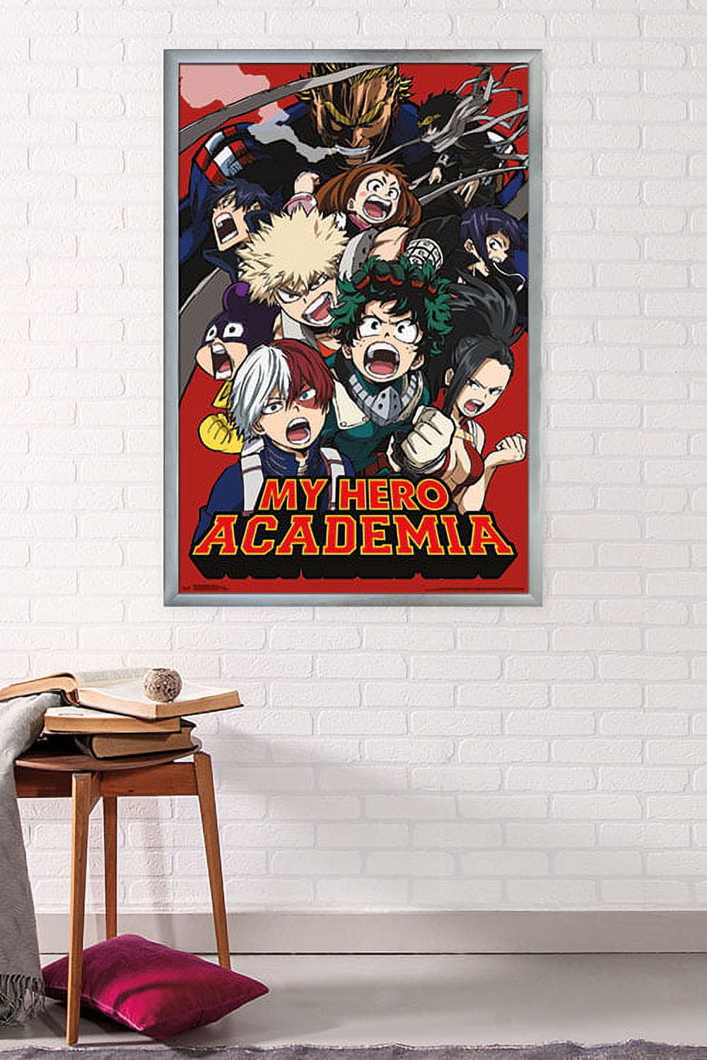 My Hero Academia - Key Art 2 Wall Poster, 22.375" x 34", Framed