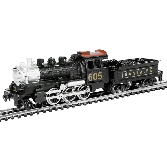 Zylopa 2-6-0 DECORATED & LIGHTED 2-6-0 LOCOMOTIVE WITH TENDER, featuring exquisite wooden sleepers and highly conductive nickel silver track, compatible with the HODC series.