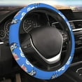 thumbnail image 5 of Lsque Bluey Pattern Elastic Stretch Steering Wheel Cover,Universal 15 inch, Microfiber Breathable Ice Silk, Anti-Slip, Odorless, Easy Carry, 5 of 7