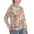 thumbnail image 6 of Salouo Woodland Animals in Neutral Tones Pattern Hoodie Sweatshirts for Women, Autumn Pullover Hoodie Workout Sweat Women's Long Sleeve Preppy Sweatshirts-XX-Large, 6 of 7