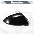 thumbnail image 3 of Unique Bargains Rear View Right Passenger Side Mirror Cover Cap Replacement Gloss Black for Volkswagen GOLF MK7 E-GOLF, 3 of 6
