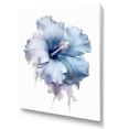 thumbnail image 2 of Designart "Harmonious Blue Hibiscus" Hibiscus Wall Art Living Room, 2 of 7