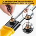 thumbnail image 2 of CARTMAN Heavy Duty Steering Wheel Lock Anti-Theft Car Device Security Car Lock Great Deterrent Adjustable Antitheft Locking Devices for Cars Trucks Vans and SUVs with 3 Keys, 2 of 7
