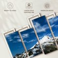 thumbnail image 6 of Elephant Stock Mount Baker Mountainscape Wall Art - Horizontal Multi Panel Canvas - 5 Pieceliving Room Wall Decor - Photography Nature Multi Panel - White And Gray Decor - 80" x 40", 6 of 8