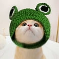 thumbnail image 5 of Handmade Knitted Woolen Yarn Pet Hat for Cats and Dogs - Cute Cartoon Design Cap for, 5 of 5