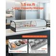 thumbnail image 2 of VEVOR Sushi Display Case Refrigerator, 1.5 Cu.ft Commercial Sushi Case, 4-Pan Countertop  Showcase with Curved Glass, LED Lighting, and Digital Temperature Control, 2 of 9