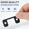 thumbnail image 4 of Deadbolt Strike Plate, Adjustable Door Strike Plate with Screws Black, 4 of 6