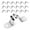 20mm 20Pcs, variant on Wofarmy Pipe Clamps Mounting Stainless Steel Clamps for Attaching Water Pipes and Cables Water Pipe Fixing Clamp U-Shaped Pipe Clamp 40mm 10Pcs