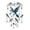 Blue, variant on Graceful Wind Chime Stained Glass Crystal Sun Catcher Outdoor Yard Decor Memorial Gift for Women Grandma(Pink Hummingbird)