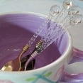 thumbnail image 4 of Crystal Handle Coffee Spoon Scoop Spoons Royal Style Coconut Small Scoops Small Decoration Tableware Home Restaurant Accessories Red Patina, 4 of 8