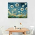 thumbnail image 2 of Nawypu  Dandelion Canvas Wall Art Neutral Floral Picture Stretched For Living Room Bathroom Decoration White Flower Flora Dandelion Picture Canvas Prints Artwork Framed Ready To Hang, 2 of 6
