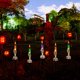 thumbnail image 4 of Juego de 5 estacas para velas de Halloween, manos de esqueleto sosteniendo una vela encendida, resistente al agua, funciona con pilas con temporizador, estatuilla iluminada para fiestas en interiores, 4 of 5