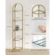 thumbnail image 5 of 5 Niveles, Librería, Estantería para Baño, Soporte para Plantas, Vidrio Templado, Moderno, para Salón, Cocina, Dorado Metálico, 5 of 8