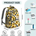 thumbnail image 5 of Checke Sunflower Backpack for School,Cute School Bag,Schoolbag with Adjustable Shoulder Straps & Padded Back,16.9 Inch, 5 of 5